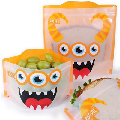 Monster Reusable Sandwich Bags